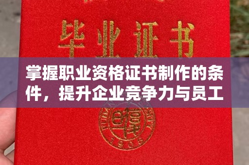 城厢掌握职业资格证书制作的条件，提升企业竞争力与员工专业素养